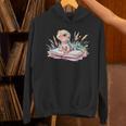Watercolor Lizzard Reading Book Cute Kids Unisex Hoodie Watercolor Lizzard Reading Book Cute Kids Unisex Hoodie