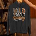 Wild About Reading Book Animal Children's Book Lover Teacher Unisex Hoodie Wild About Reading Book Animal Children's Book Lover Teacher Unisex Hoodie