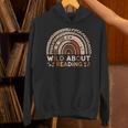 Wild About Reading Books Reader Lover Library Day Librarian Unisex Hoodie