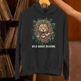 Wild About Reading Lion Head Books Lover Teacher Librarian Unisex Hoodie
