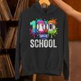 Women's 100 Days Of School Dripping Baseball Boys Kids Teacher Unisex Hoodie Women's 100 Days Of School Dripping Baseball Boys Kids Teacher Unisex Hoodie