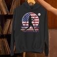 Women's Batter Patriotic American Flag Baseball Silks Unisex Hoodie Women's Batter Patriotic American Flag Baseball Silks Unisex Hoodie