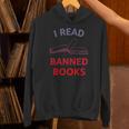 Women's I Read Banned Books Bluegrey-Red Literature Activist Unisex Hoodie