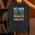 Women's Retro Hit Hard Run Fast Turn Left Baseball Lover Unisex Hoodie Women's Retro Hit Hard Run Fast Turn Left Baseball Lover Unisex Hoodie
