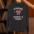 Women's Valentines Day Baseball Stealing Hearts Bases Boys Kids Men Unisex Hoodie Women's Valentines Day Baseball Stealing Hearts Bases Boys Kids Men Unisex Hoodie