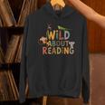 Women's Wild About Reading Book Animal Children's Book Lover Teacher Unisex Hoodie