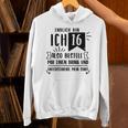 16th Birthday Party Guest Book Guest List Celebration 16 Years Unisex Hoodie