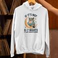 6-7 Nights Reading Owl On Moon Book Lover Reading Unisex Hoodie