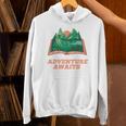 Adventure Awaits a Idea For Book Lovers Unisex Hoodie Adventure Awaits a Idea For Book Lovers Unisex Hoodie