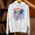 Baby Goat Small Book Reading Animal Lover Graphic Portrait Comfort Colors Crop Top Unisex Hoodie