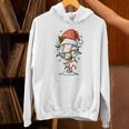 Baseball Christmas Ball Hat Snow Winter Premium Tri-Blend Unisex Hoodie