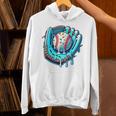 Baseball Drip Ice Cream Sprinkles Baseball Player Premium Tri-Blend Unisex Hoodie