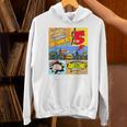 Birthday Boys Shirt Age 5 Superhero Comic Book Theme Party Unisex Hoodie