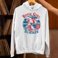 Book Girl Summer Women Retro Bookish Vacation Reader Unisex Hoodie