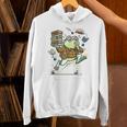 Book Lover Frog Quiet Please Cute Librarian Cartoon Unisex Hoodie