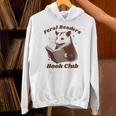 Book Lover Opossum Bookish Reader Feral Readers Book Club Unisex Hoodie