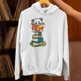 Book Lover Shirt Kids Panda Lover Book Reading Unisex Hoodie