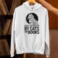 Book Reading Book Easily Distracted By Cats And Books Unisex Hoodie