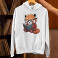 Book Reading Red Panda Reader Animal Cute Red Panda Premium Tri-Blend Unisex Hoodie Book Reading Red Panda Reader Animal Cute Red Panda Premium Tri-Blend Unisex Hoodie