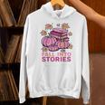 Bookcore Coquette Pinkoween Fall Into Stories Books Premium Tri-Blend Unisex Hoodie