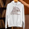 Bookish Rabbit Reading Fiction Novel Book Vintage Bookworms Unisex Hoodie