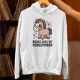 Books Fuel My Horsepower Cute Reading Pony Unisex Hoodie