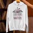 I Like Books More Than People Unisex Hoodie