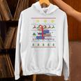 Books Reading Ugly Christmas Book Lover Unisex Hoodie