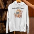 BOOKTROVERT Cute Cat With Tea Cozy Sweater And Book Unisex Hoodie