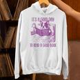 Boston Terrier Reading Book Good Day To Read a Book Unisex Hoodie