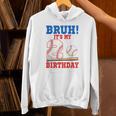 Bruh It's My 2nd Birthday Boy Baseball Themed Party Unisex Hoodie Bruh It's My 2nd Birthday Boy Baseball Themed Party Unisex Hoodie