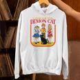 Caring For Your Evil Cat Retro Dark Humor Book Cover Premium Tri-Blend Unisex Hoodie Caring For Your Evil Cat Retro Dark Humor Book Cover Premium Tri-Blend Unisex Hoodie