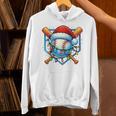 Christmas Baseball Drip For Boys Kids Ice Cream Drip Unisex Hoodie Christmas Baseball Drip For Boys Kids Ice Cream Drip Unisex Hoodie