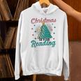 Christmas Is For Reading Books Christmas Tree Books Unisex Hoodie