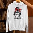 Classy Nana Life Soccer Messy Bun Baseball Mother's Day Unisex Hoodie