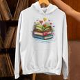 Colorful Books Love Books Watercolor Booklover Performance Unisex Hoodie Colorful Books Love Books Watercolor Booklover Performance Unisex Hoodie