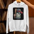 Cool Dollar Bill Guy With Cap And Baseball Costume Premium Tri-Blend Unisex Hoodie