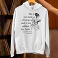 Cool Too Fond Of Books Louisa May Alcott Quote T-Shirt Unisex Hoodie