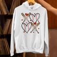 Coquette Bow XOXO Baseball Lover Heart Valentine Game Day Unisex Hoodie Coquette Bow XOXO Baseball Lover Heart Valentine Game Day Unisex Hoodie