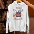 I Create Worlds Of Words Writer Novel Author Book Writing Unisex Hoodie