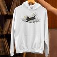 Cute Book Cat Book Lover Floral Teacher Life Women Unisex Hoodie Cute Book Cat Book Lover Floral Teacher Life Women Unisex Hoodie