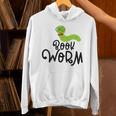 Cute Book Worm Reading Lovers Unisex Hoodie Cute Book Worm Reading Lovers Unisex Hoodie