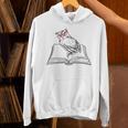 Cute Forest Animal Owl Reading Books Literature Unisex Hoodie Cute Forest Animal Owl Reading Books Literature Unisex Hoodie