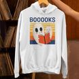 Cute Ghost Book Reading Halloween Teacher Puns Booooks Men Women Kids Unisex Hoodie