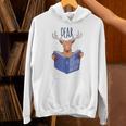 Dear Drop Everything And Read Book Reading Pun Graphic Unisex Hoodie