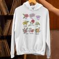 Disney Princesses Types Of Flowers Textbook Poster Unisex Hoodie