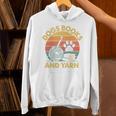 Dogs Books And Yarn Crocheting Retro Unisex Hoodie Dogs Books And Yarn Crocheting Retro Unisex Hoodie