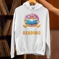 Donut Stop Reading Cute Book Reader Bookworm Donut Day Unisex Hoodie