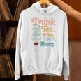 Drink Tea Read Books Nerd Book Reader Book Reading Lover Premium Tri-Blend Unisex Hoodie