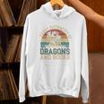 Easily Distracted By Books & Dragons Bookworm Reading Unisex Hoodie Easily Distracted By Books & Dragons Bookworm Reading Unisex Hoodie
